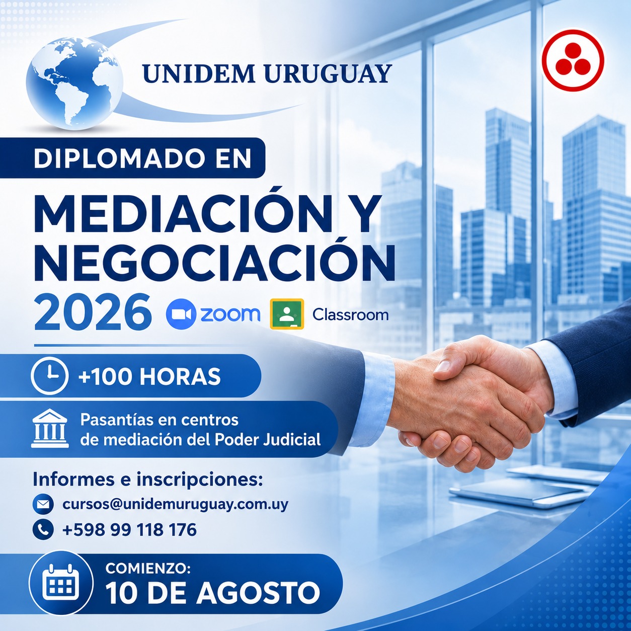 Curso de mediacion y negociacion 2026 Uruguay